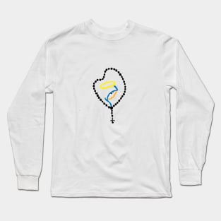 Our Mother Mary Of The Holy Rosary Long Sleeve T-Shirt